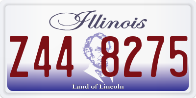 IL license plate Z448275