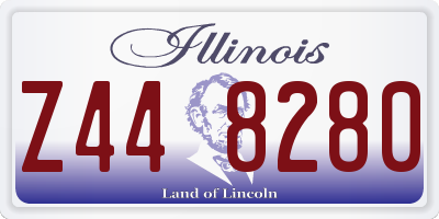 IL license plate Z448280