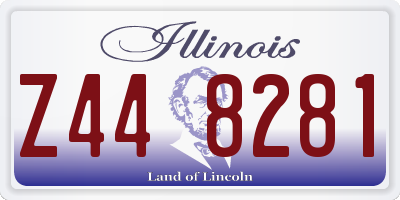 IL license plate Z448281