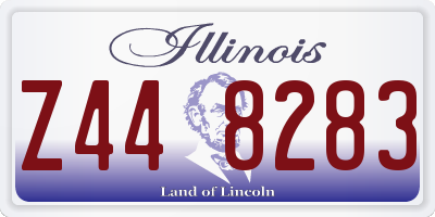 IL license plate Z448283