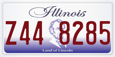 IL license plate Z448285
