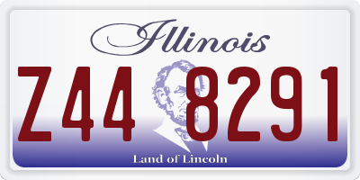 IL license plate Z448291