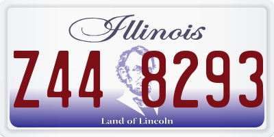 IL license plate Z448293