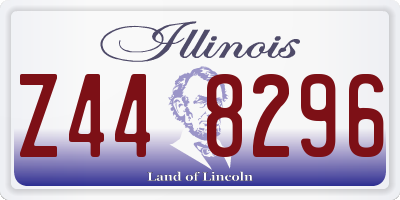 IL license plate Z448296