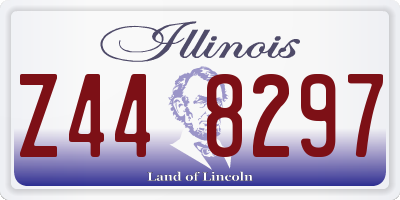 IL license plate Z448297