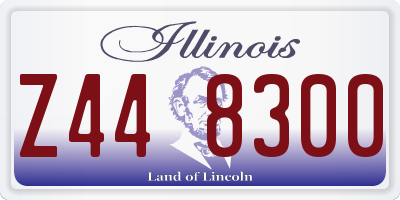 IL license plate Z448300
