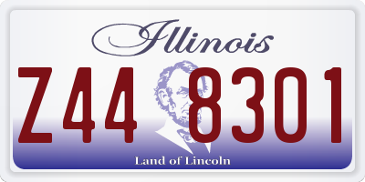 IL license plate Z448301