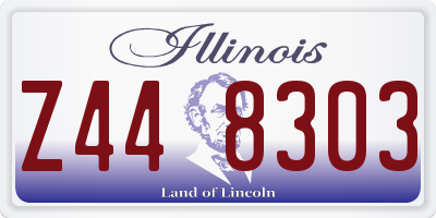 IL license plate Z448303
