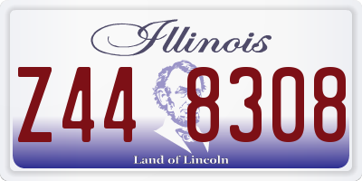 IL license plate Z448308