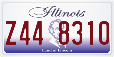 IL license plate Z448310