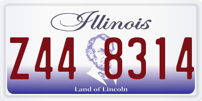 IL license plate Z448314