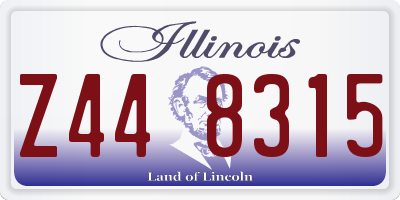 IL license plate Z448315
