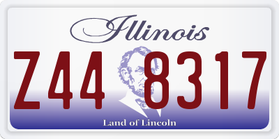 IL license plate Z448317