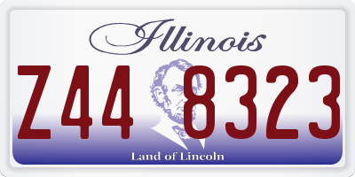 IL license plate Z448323