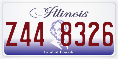 IL license plate Z448326