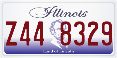 IL license plate Z448329