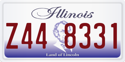 IL license plate Z448331