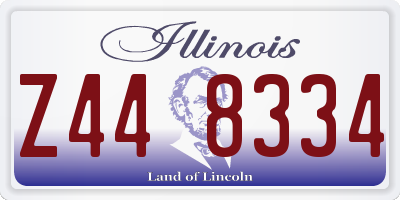 IL license plate Z448334