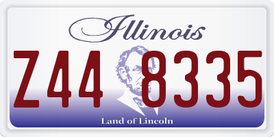 IL license plate Z448335