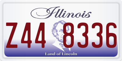 IL license plate Z448336