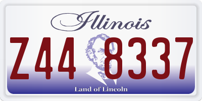 IL license plate Z448337