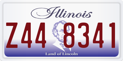 IL license plate Z448341