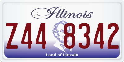 IL license plate Z448342