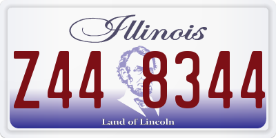 IL license plate Z448344