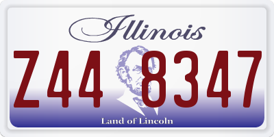 IL license plate Z448347