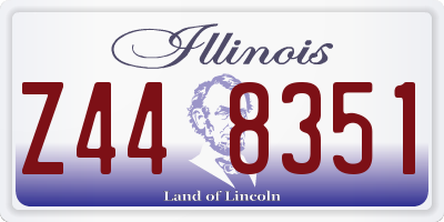 IL license plate Z448351