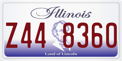 IL license plate Z448360
