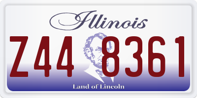 IL license plate Z448361