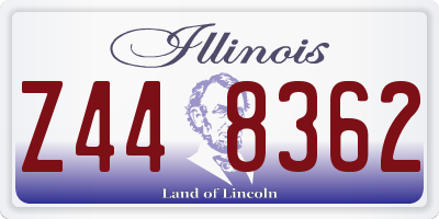 IL license plate Z448362