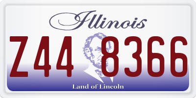 IL license plate Z448366
