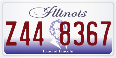 IL license plate Z448367