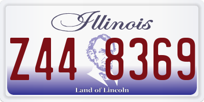 IL license plate Z448369