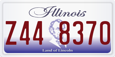 IL license plate Z448370