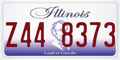 IL license plate Z448373