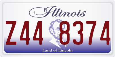 IL license plate Z448374