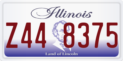 IL license plate Z448375
