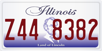 IL license plate Z448382