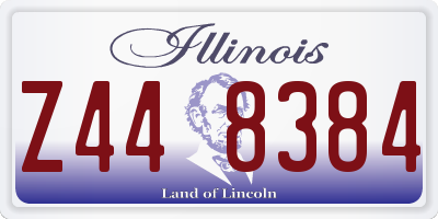 IL license plate Z448384