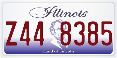 IL license plate Z448385