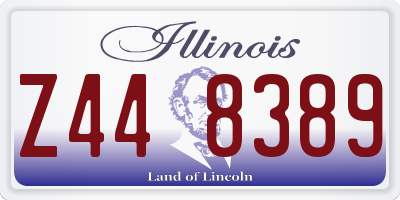 IL license plate Z448389