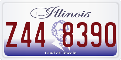 IL license plate Z448390