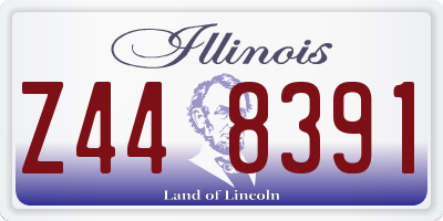 IL license plate Z448391