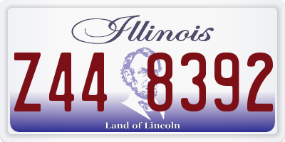 IL license plate Z448392