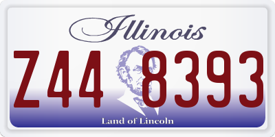 IL license plate Z448393