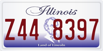 IL license plate Z448397