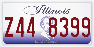 IL license plate Z448399
